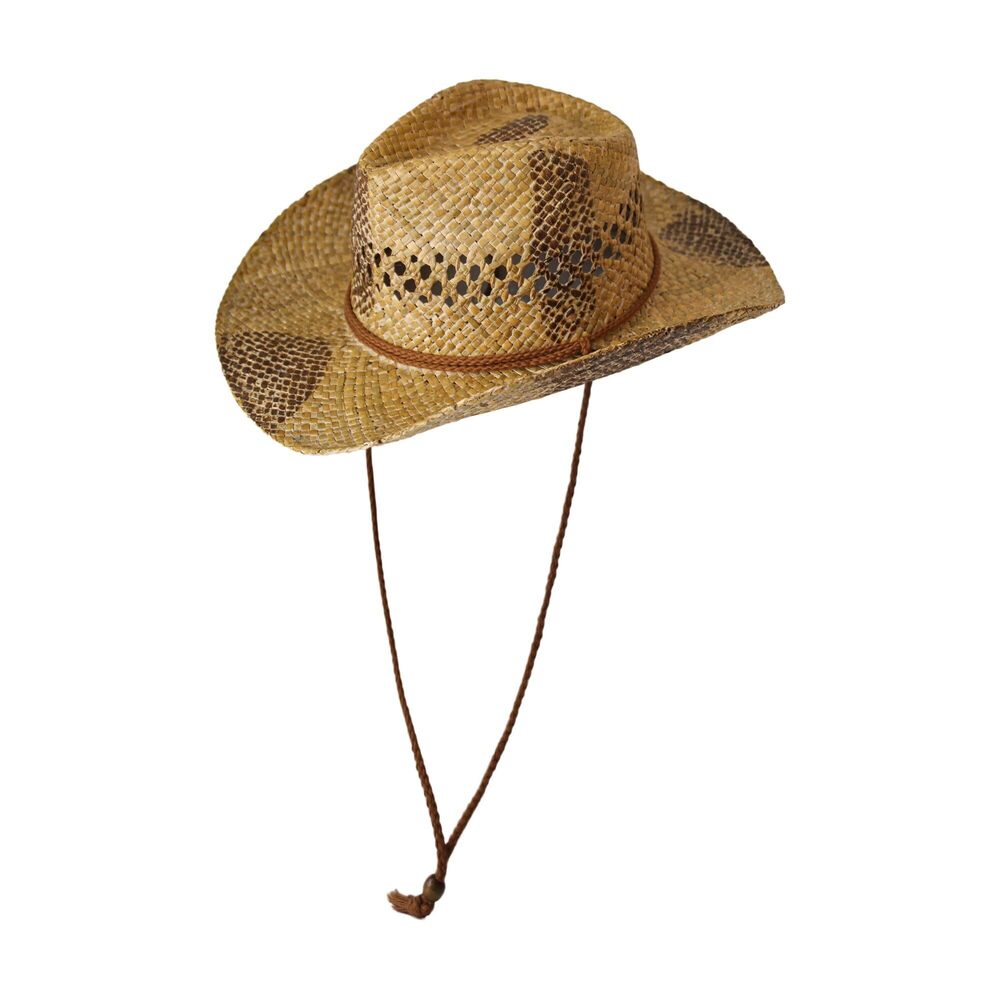 8547 Natural Cowboy Cowboy Straw Hat, Unisex One Size 's Summer Coachella